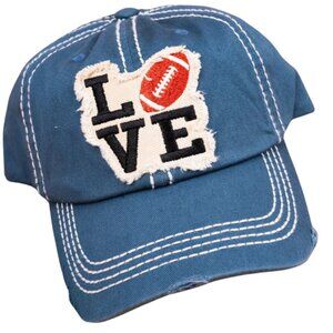 KBETHOS Love Football Blue Baseball Cap Hat NWT